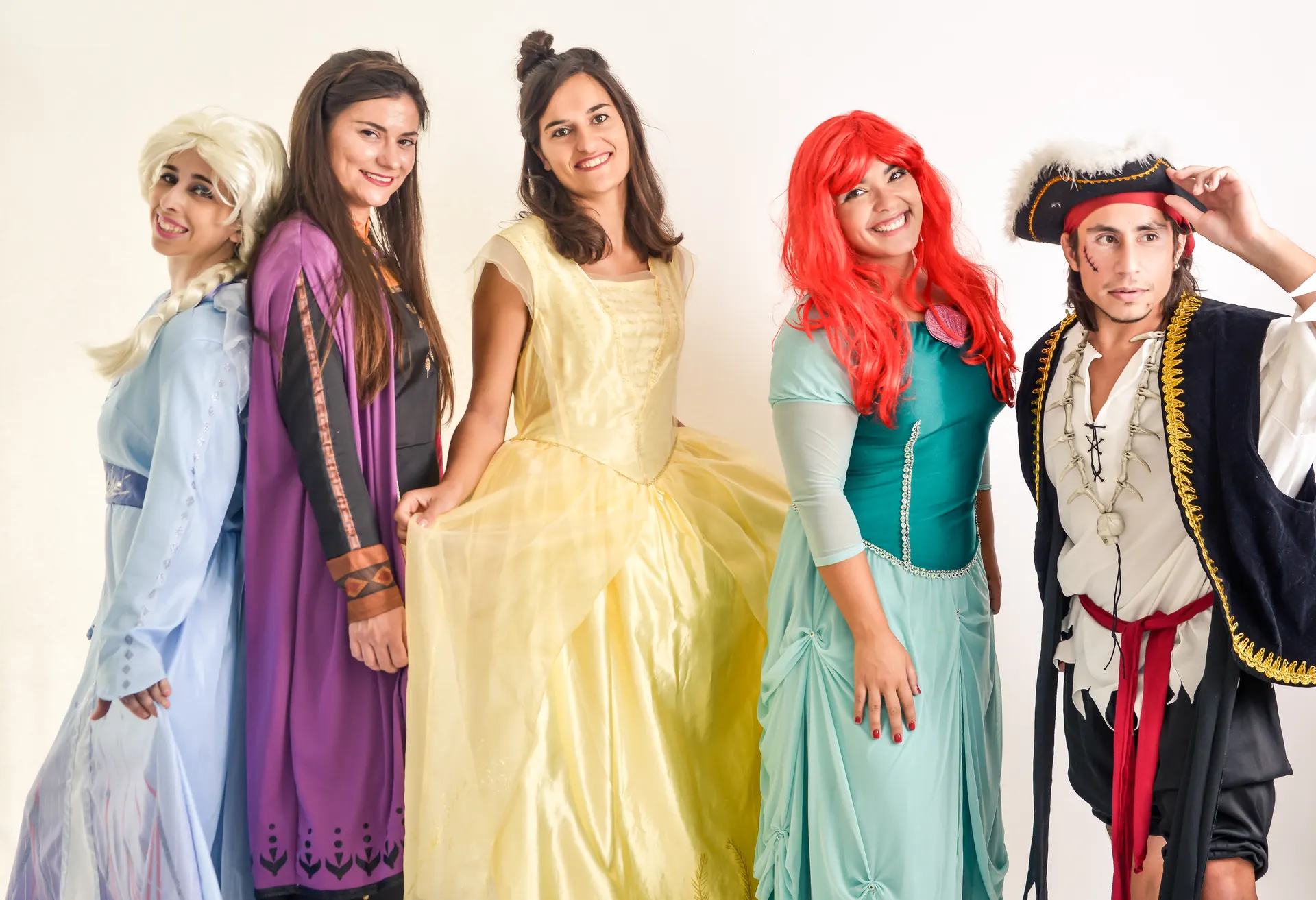 Group of princess characters